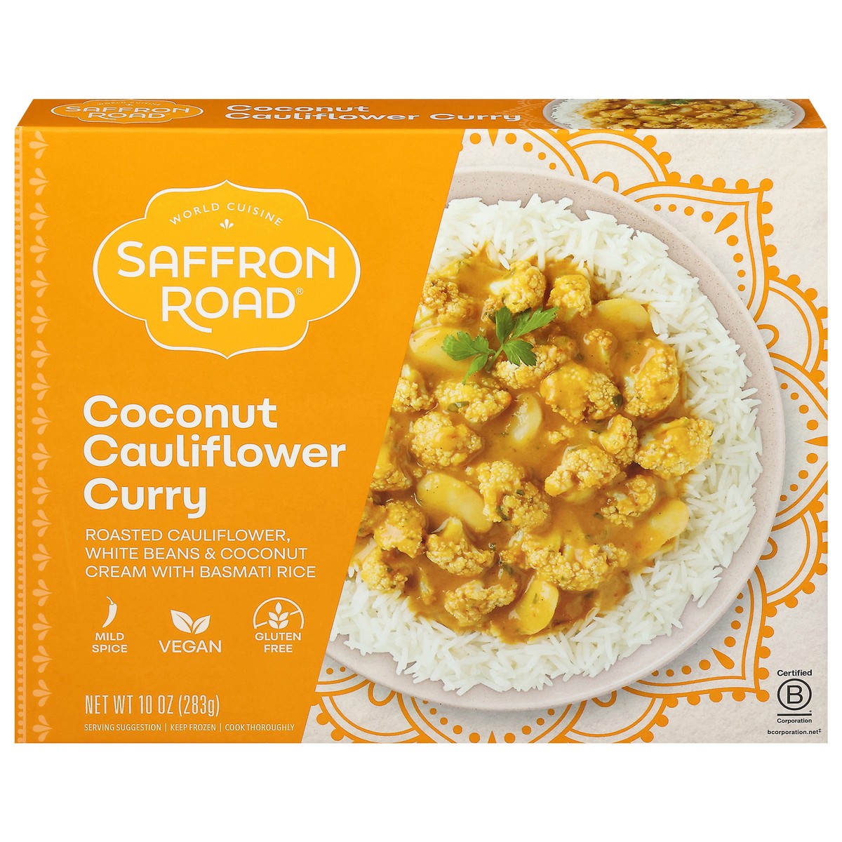 slide 1 of 9, Saffron Road Coconut Cauliflower Curry, Gluten-Free, Indian Meal 10 oz, 10 oz