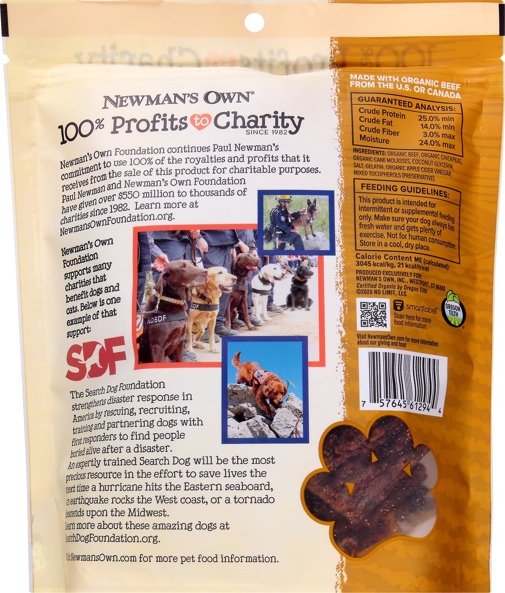 slide 5 of 11, Newman's Own Value Size Organic Beef Recipe Treats for Dogs 12 oz, 12 oz