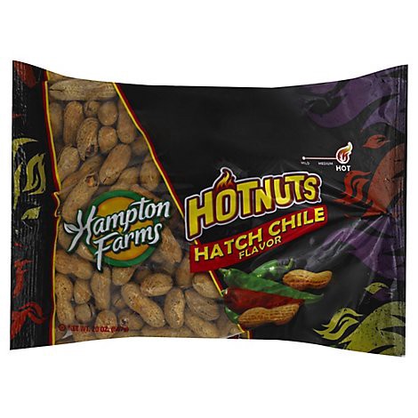 slide 1 of 1, Hampton Farms Hotnuts Peanuts Hatch Chile - 20 Oz, 20 oz