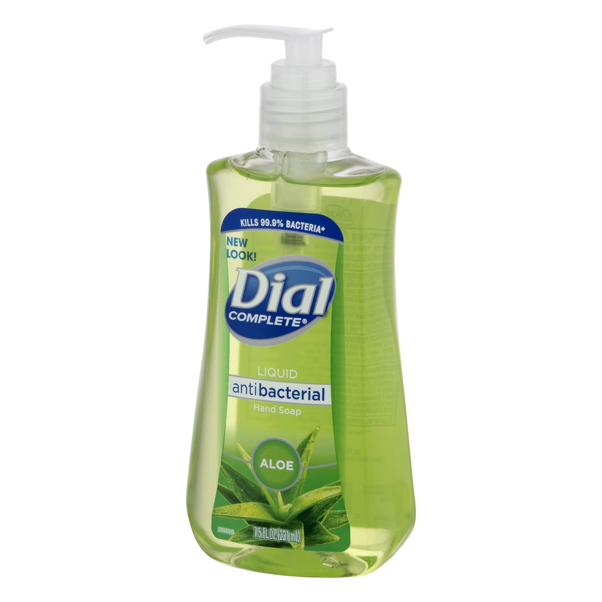 slide 7 of 9, Dial Complete Antibacterial Liquid Hand Soap, Aloe Scent, 7.5 fl oz, 7.50 fl oz