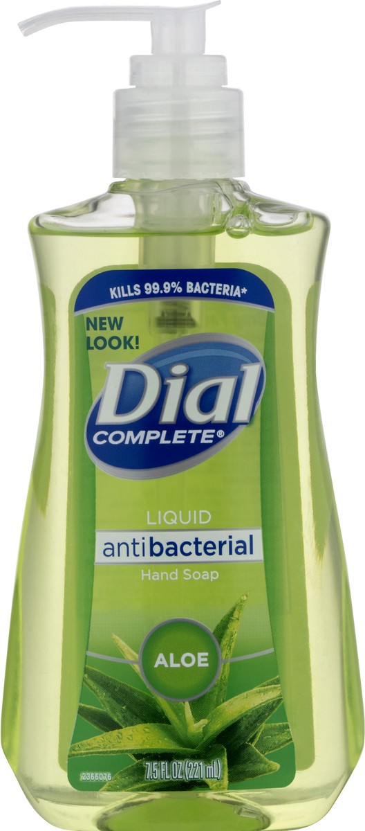 slide 3 of 9, Dial Complete Antibacterial Liquid Hand Soap, Aloe Scent, 7.5 fl oz, 7.50 fl oz