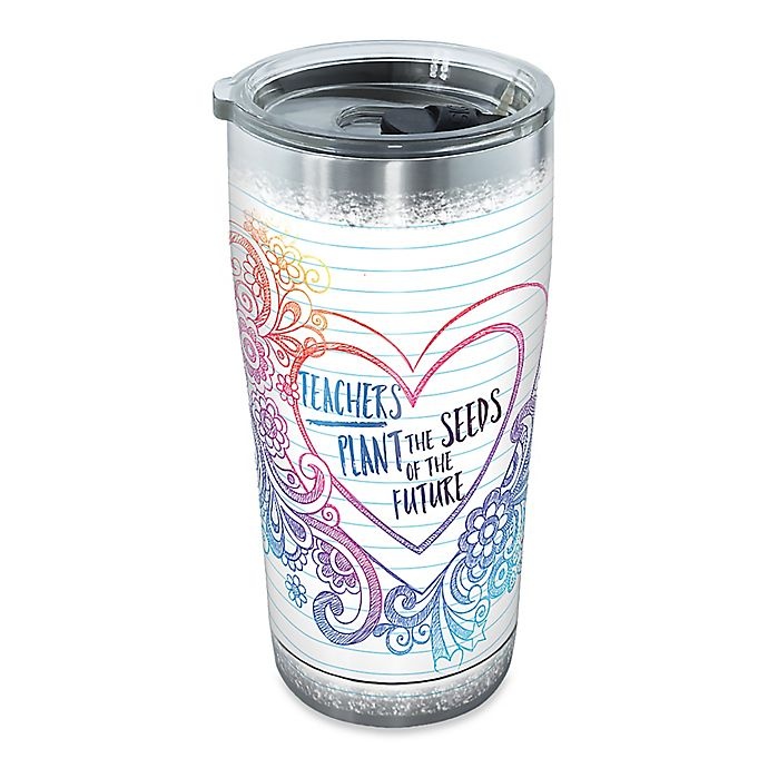 slide 1 of 1, Tervis Teachers Plant The Seeds Stainless Steel Tumbler with Lid, 20 oz