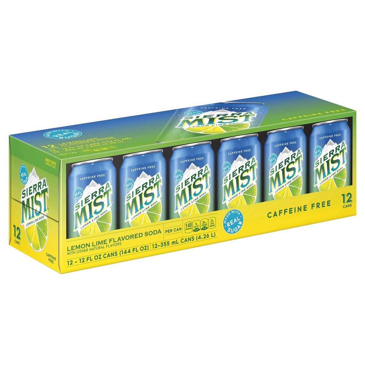 slide 2 of 8, Sierra Mist Twist Lemon Lime Soda, 12 ct; 12 oz