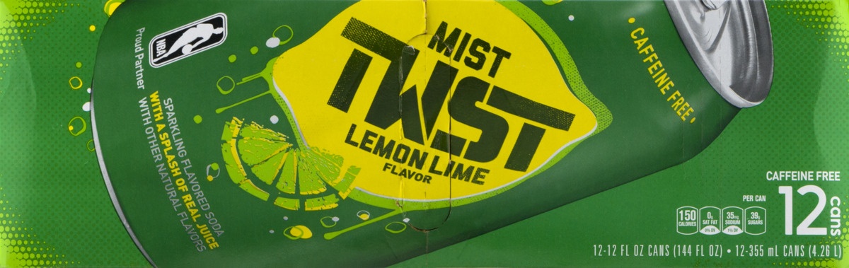 slide 3 of 8, Sierra Mist Twist Lemon Lime Soda, 12 ct; 12 oz