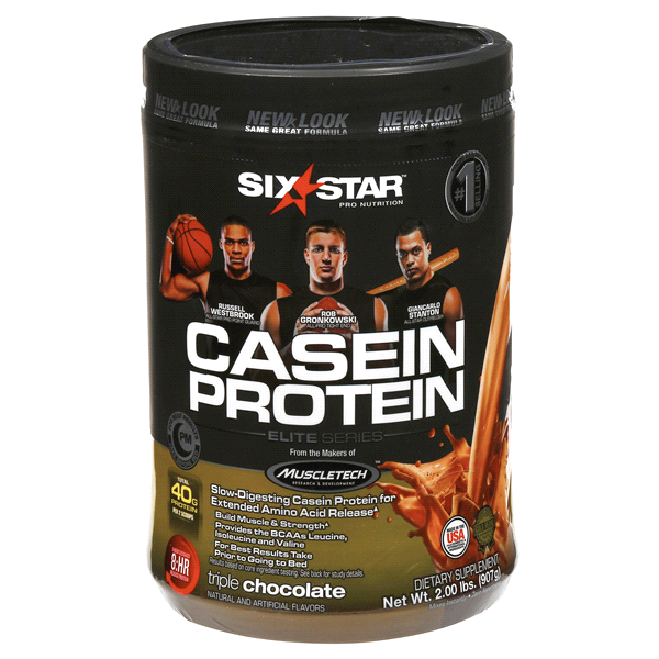 slide 1 of 1, Six Star Pro Nutrition Casein Protein Elite Series Triple Chocolate Protein Powder, 1.5 lb