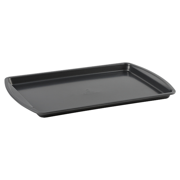 slide 3 of 5, Grand Gourmet Medium Cookie Pan, Dark Grey, 10" x 15", 10 in