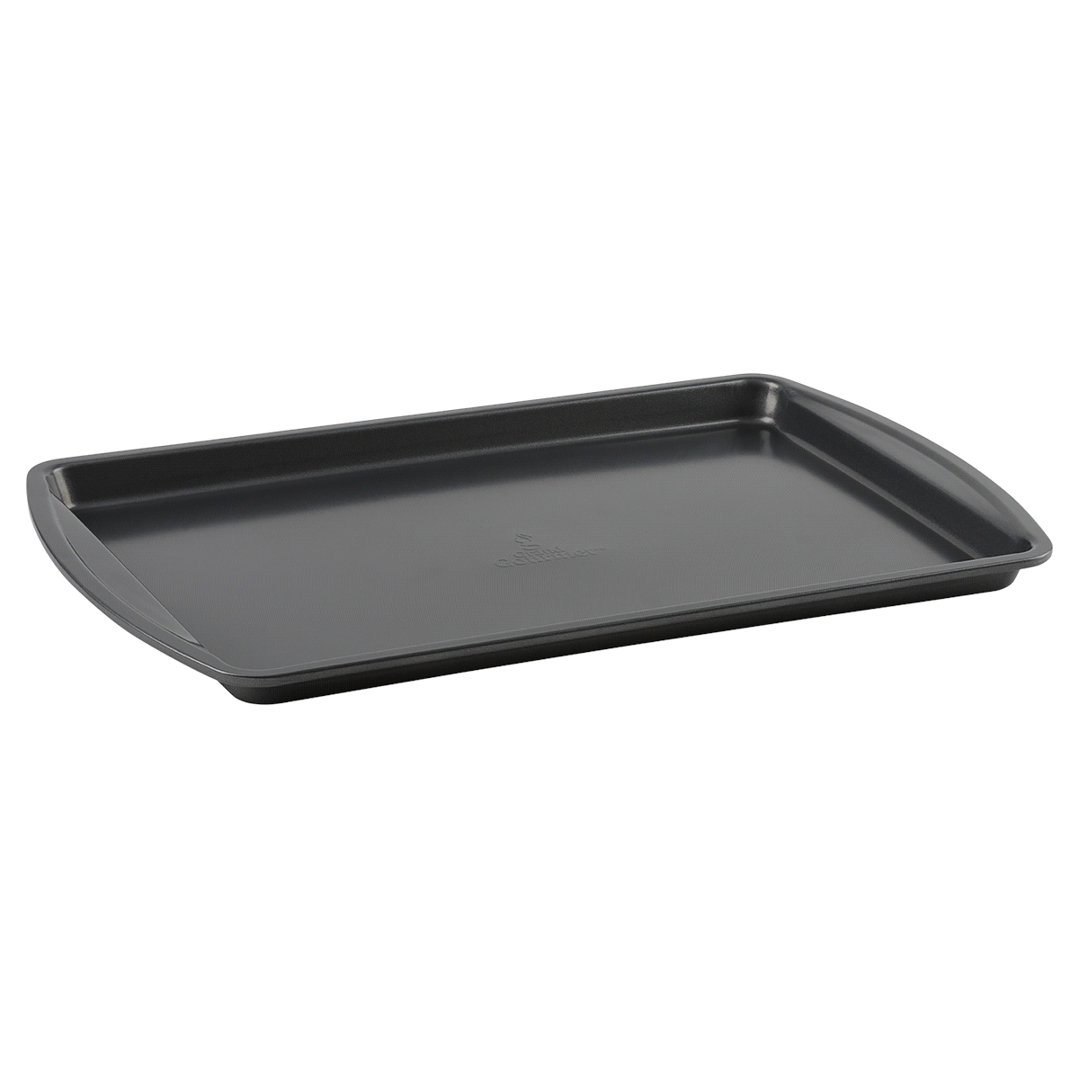 slide 4 of 5, Grand Gourmet Medium Cookie Pan, Dark Grey, 10" x 15", 10 in