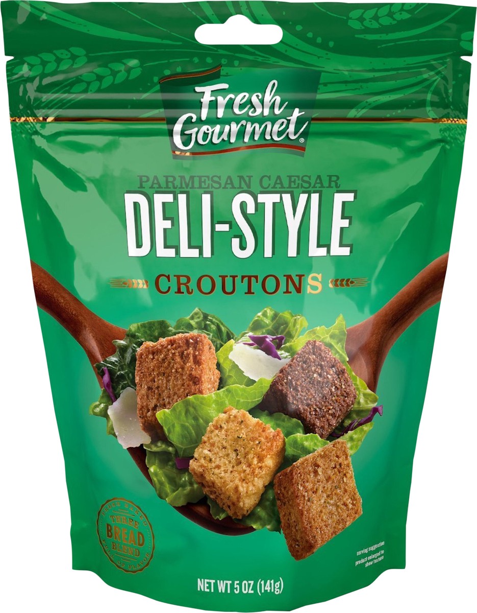 slide 3 of 3, Fresh Gourmet Deli Style Parm Caesar W/Croutons, 5 oz