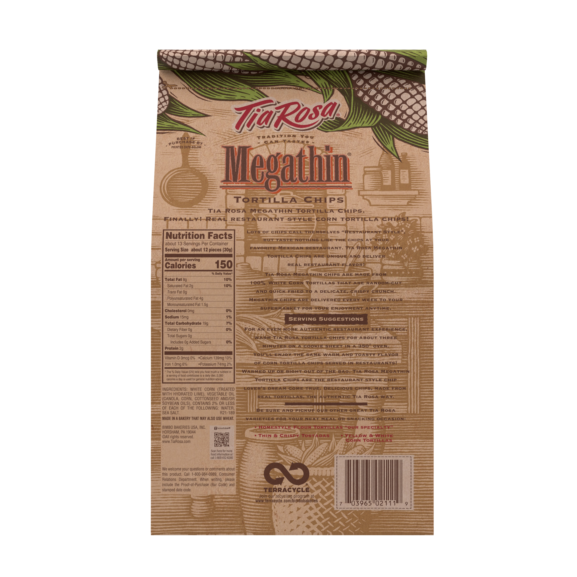 slide 3 of 5, Tia Rosa Megathin Tortilla Chips, 1 ct