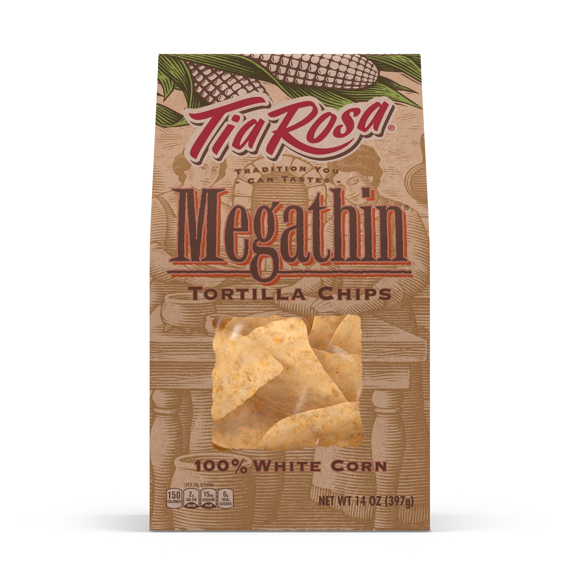 slide 1 of 5, Tia Rosa Megathin Tortilla Chips, 1 ct