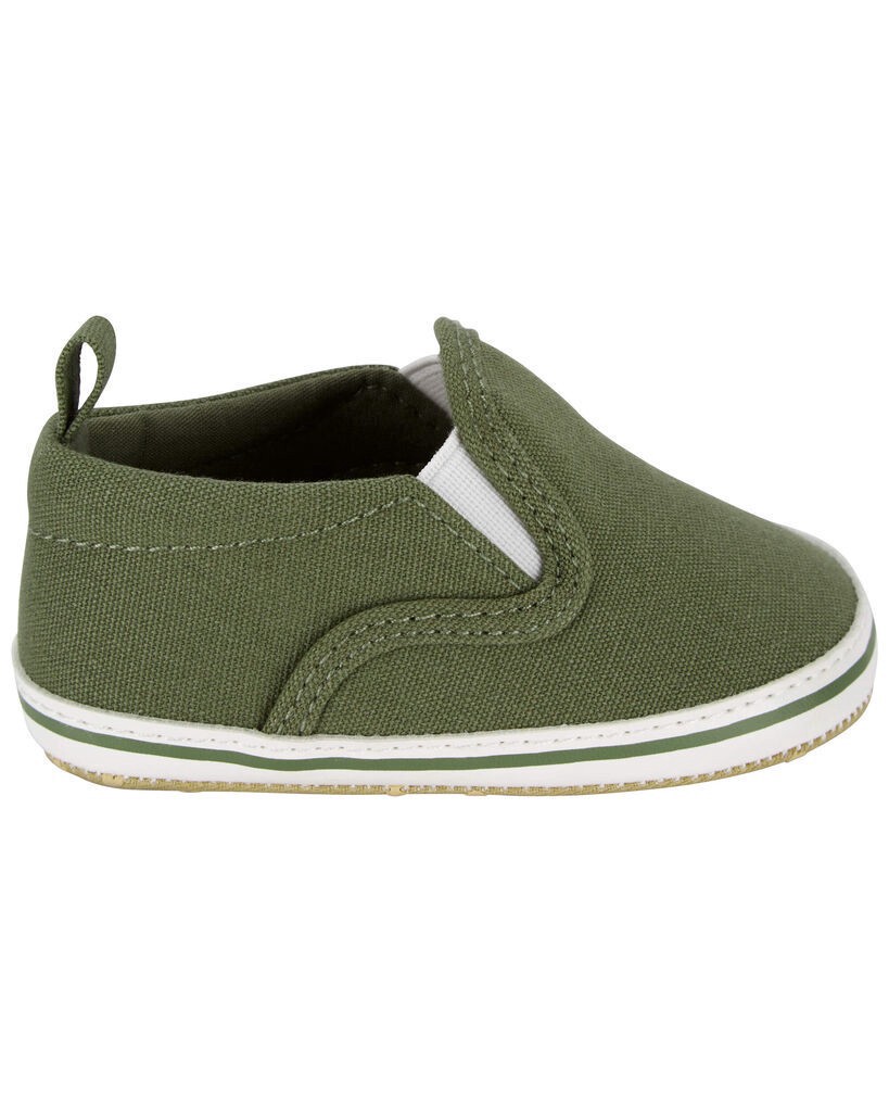 slide 4 of 6, Oshkosh Baby Slip-On Casual Crib Shoes Green 4, 1 ct