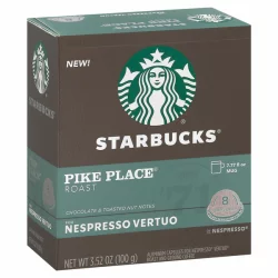 Starbucks Pike Place Nespresso Vertuo Coffee Capsules - 3.52 oz