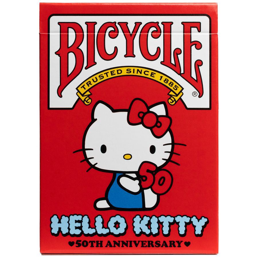 slide 1 of 3, Bicycle Hello Kitty Playing Cards, 1 ct