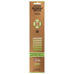 Gonesh Incense Gonesh Sticks Incense Air Freshener, Jasmine, 20 Each