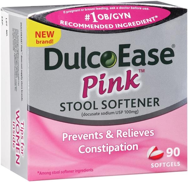 slide 1 of 1, Dulcolax Dulcoease Pink Stool Softener, 90 ct; 100 mg