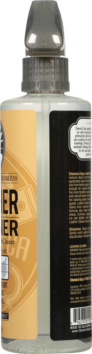 slide 9 of 13, Chemical Guys Odorless Colorless Leather Cleaner 16 fl oz, 16 fl oz