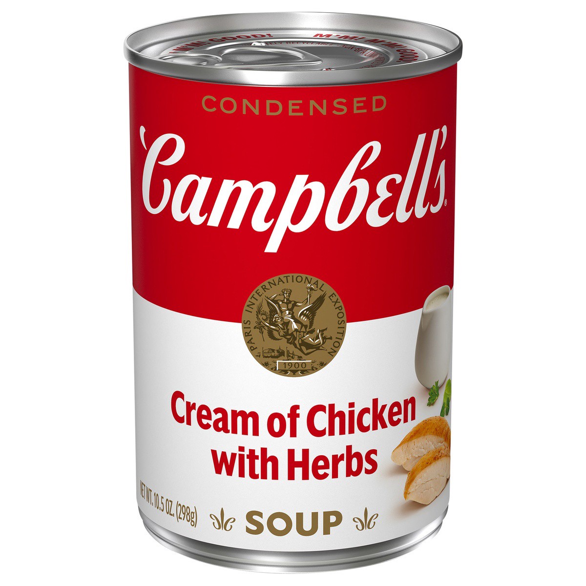 slide 1 of 5, Campbell's Condensed Cream of Chicken with Herbs Soup, 10.5 Ounce Can, 