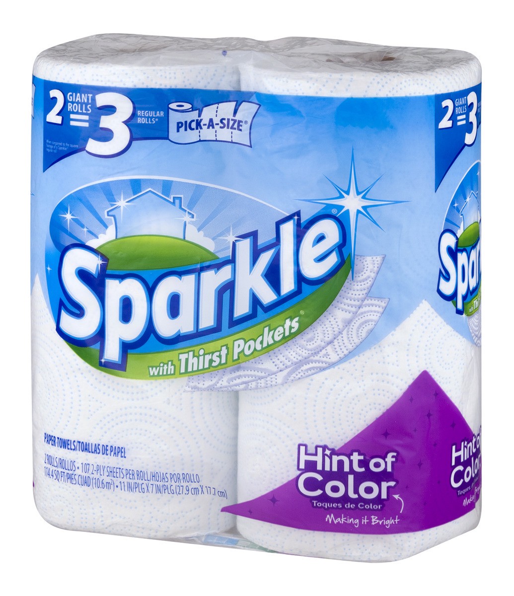 slide 4 of 9, Sparkle Paper Towels Equivalent To 3 Regular Rolls Spirited Prints Pick-A-Size Sheet, 2 ct