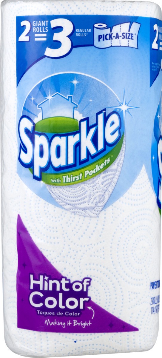 slide 6 of 9, Sparkle Paper Towels Equivalent To 3 Regular Rolls Spirited Prints Pick-A-Size Sheet, 2 ct