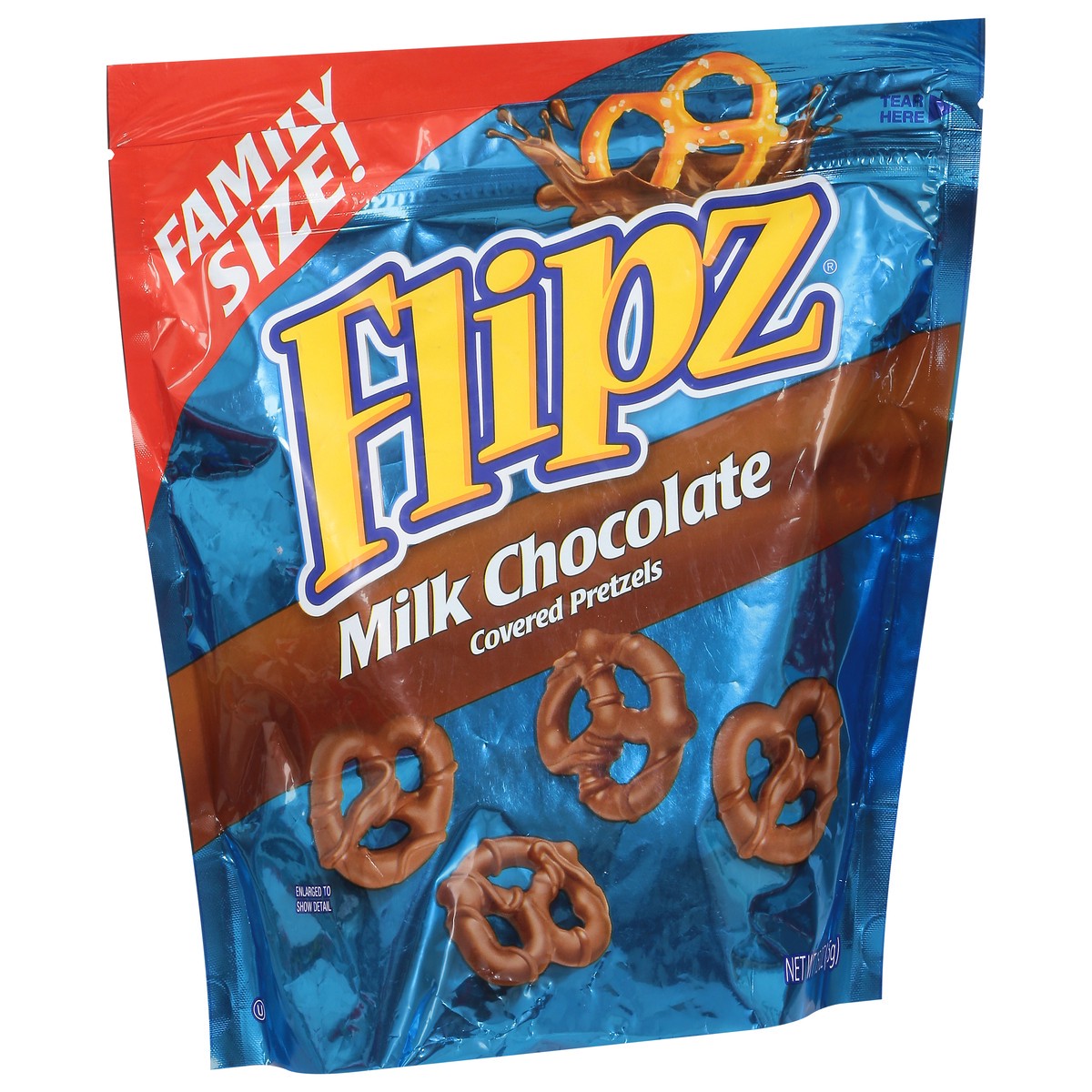 slide 9 of 9, Flipz Milk Chocolate Pretzels Family Size 15 oz, 15 oz