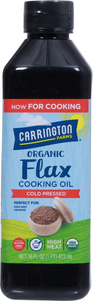slide 11 of 13, Carrington Farms Organic Cold Pressed Flax Cooking Oil 16 oz, 16 oz