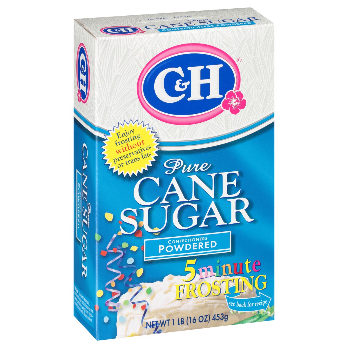 slide 7 of 9, C&H Pure Cane Sugar Confectioners Powdered Sugar 1 lb. Box, 1 lb