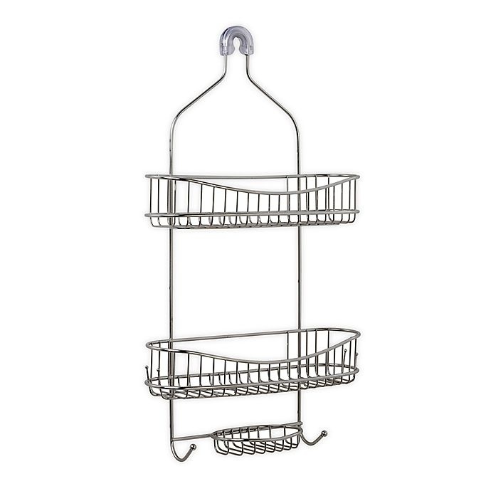 slide 1 of 1, ORG NeverRust Extra Wide Stainless Steel Shower Caddy, 1 ct