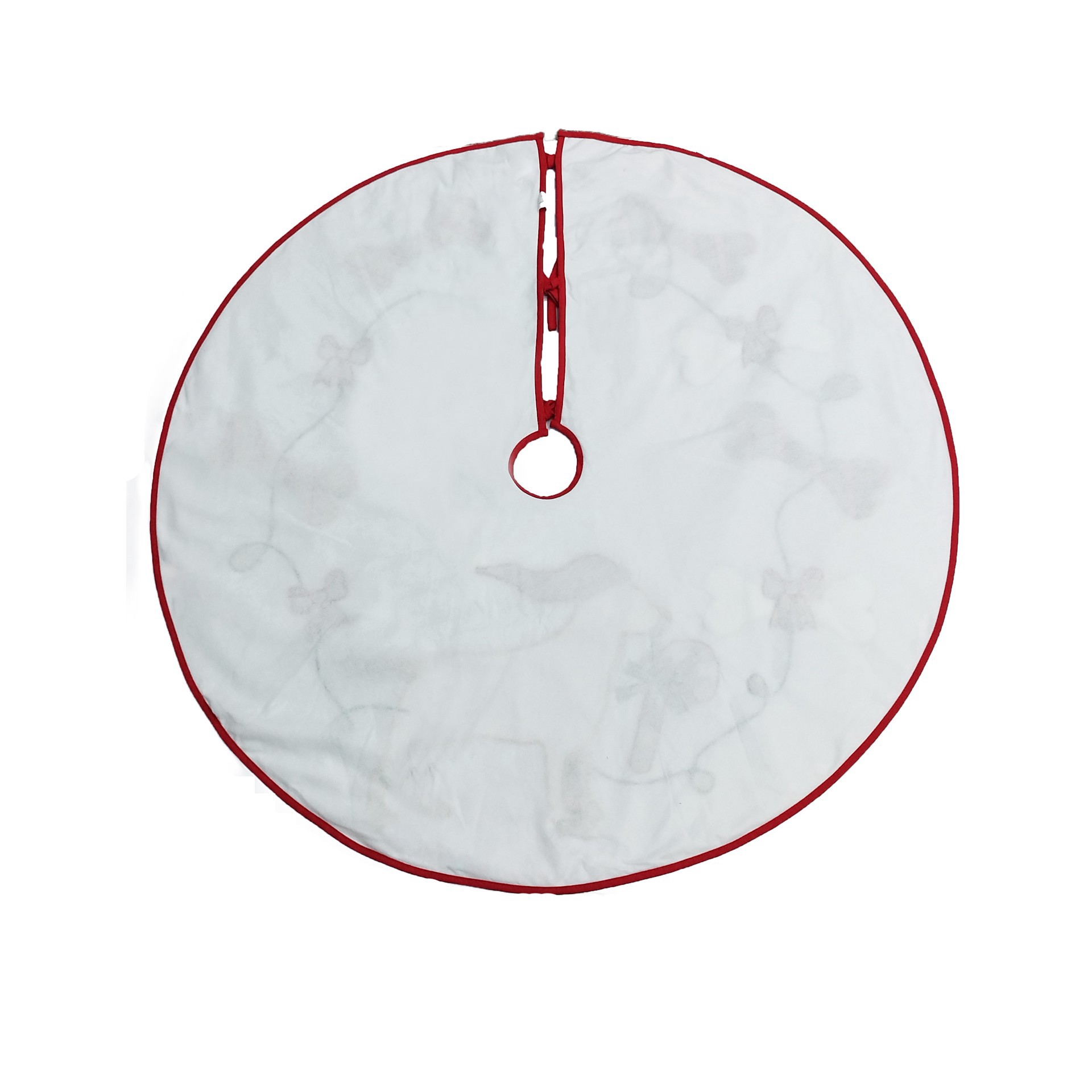 slide 2 of 2, 4ft. Dog With Candy Cane Tree Skirt By Ashland, 4 ft