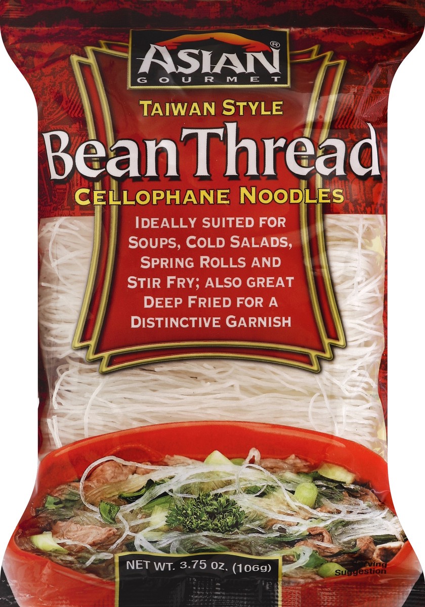 slide 5 of 6, Asian Gourmet Cellophane Noodles, Bean Thread, Taiwan Style, 3.75 oz