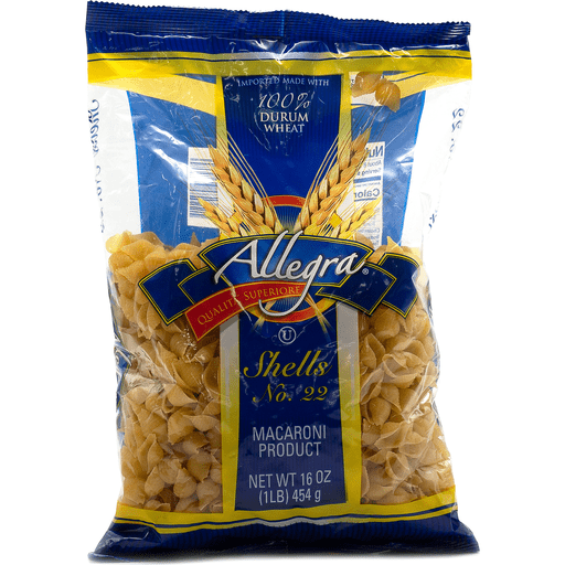 slide 1 of 1, Allegra Pasta Shells, 16 oz