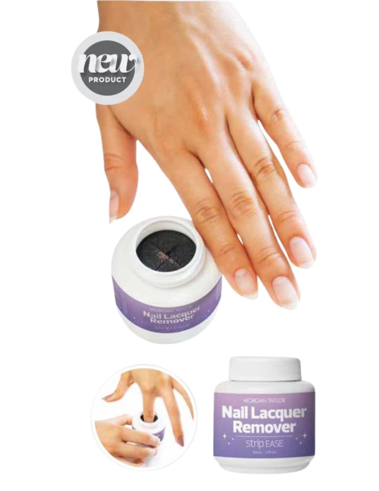 slide 1 of 1, Morgan Taylor Strip Ease Lacquer Remover Jar, 2 fl oz