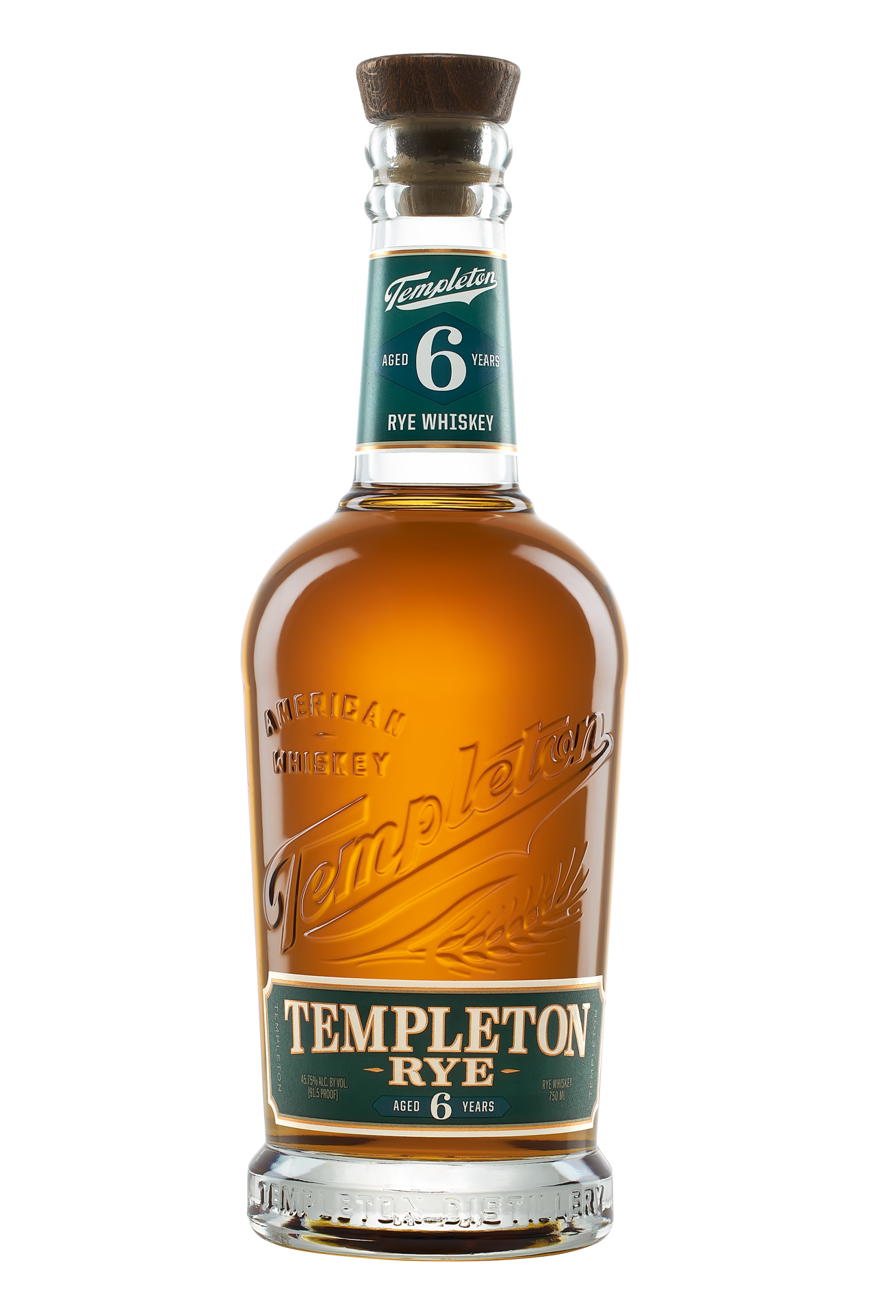 slide 1 of 1, Templeton Rye 6 Year Templeton 6 Year Rye Whiskey , 750 ml