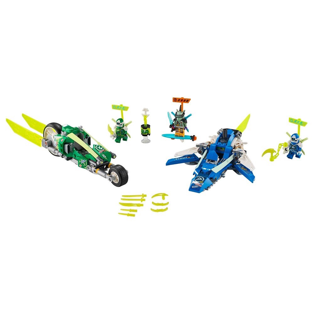 slide 2 of 7, LEGO NINJAGO Jay and Lloyd's Velocity Racers Ninja Building Kit 71709, 1 ct