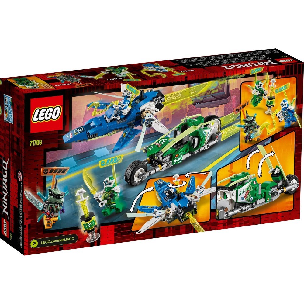 slide 5 of 7, LEGO NINJAGO Jay and Lloyd's Velocity Racers Ninja Building Kit 71709, 1 ct