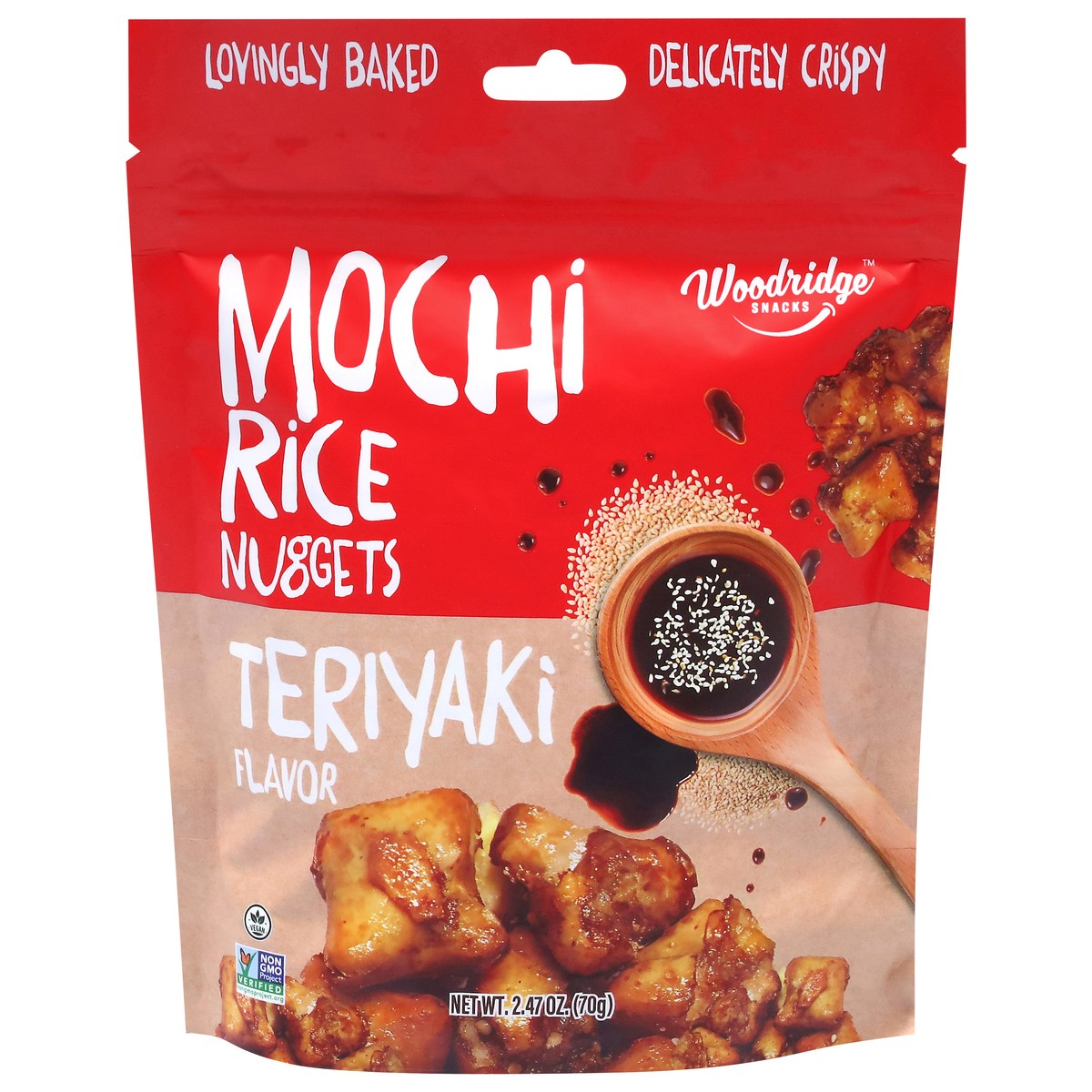 slide 4 of 4, Woodridge Snacks Teriyaki Flavor Mochi Rice Nuggets 2.47 oz, 2.47 oz