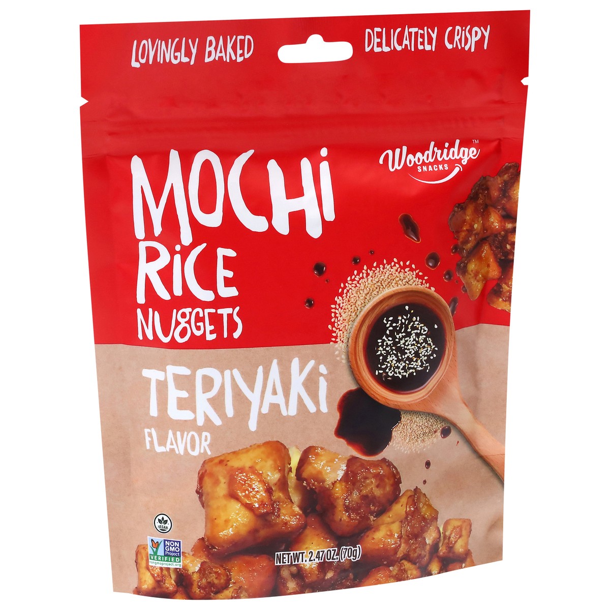 slide 2 of 4, Woodridge Snacks Teriyaki Flavor Mochi Rice Nuggets 2.47 oz, 2.47 oz