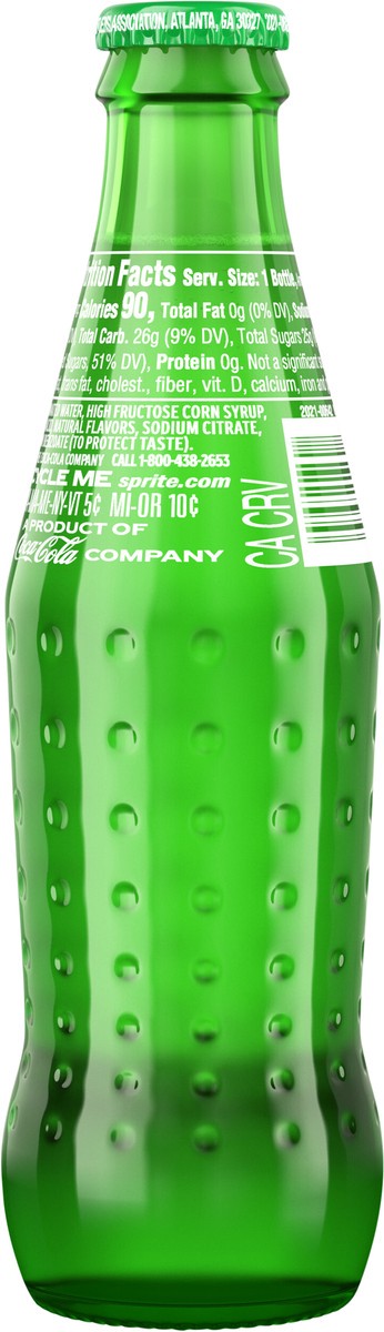 slide 7 of 7, Sprite Glass Bottle, 8 fl oz, 8 fl oz