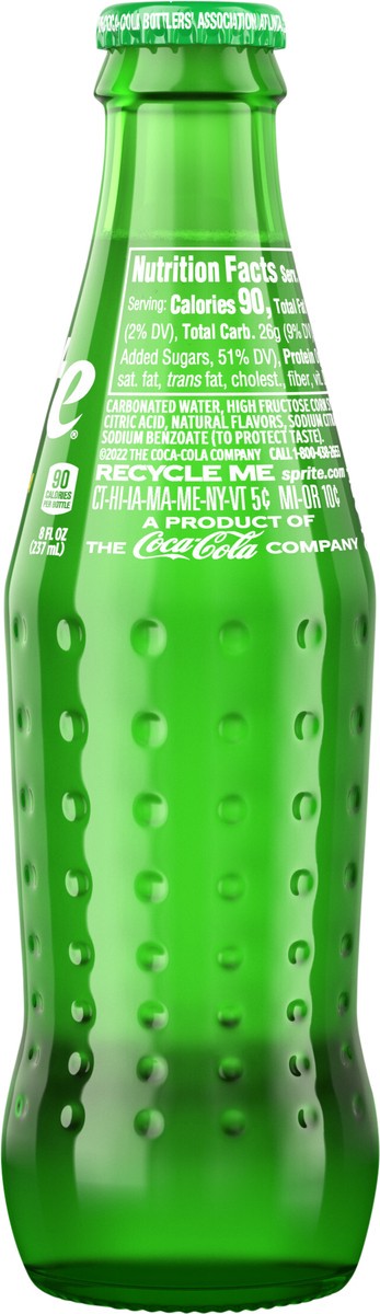 slide 6 of 7, Sprite Glass Bottle, 8 fl oz, 8 fl oz