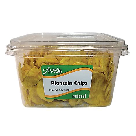 slide 1 of 1, Avas Dried Plantain Chips - 12 Oz, 12 oz