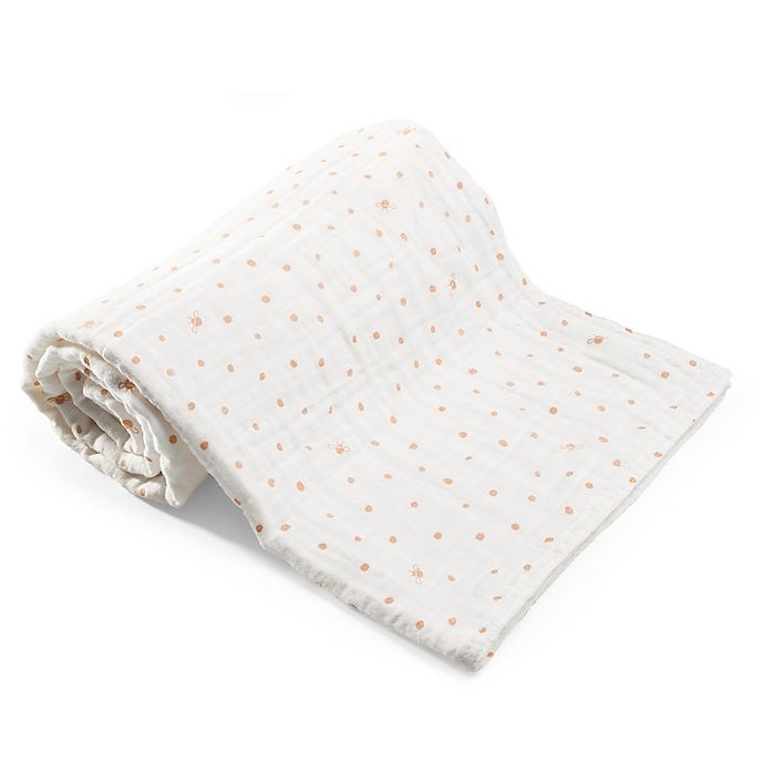 slide 1 of 3, Stokke Muslin Organic Cotton Blanket - Coral, 1 ct