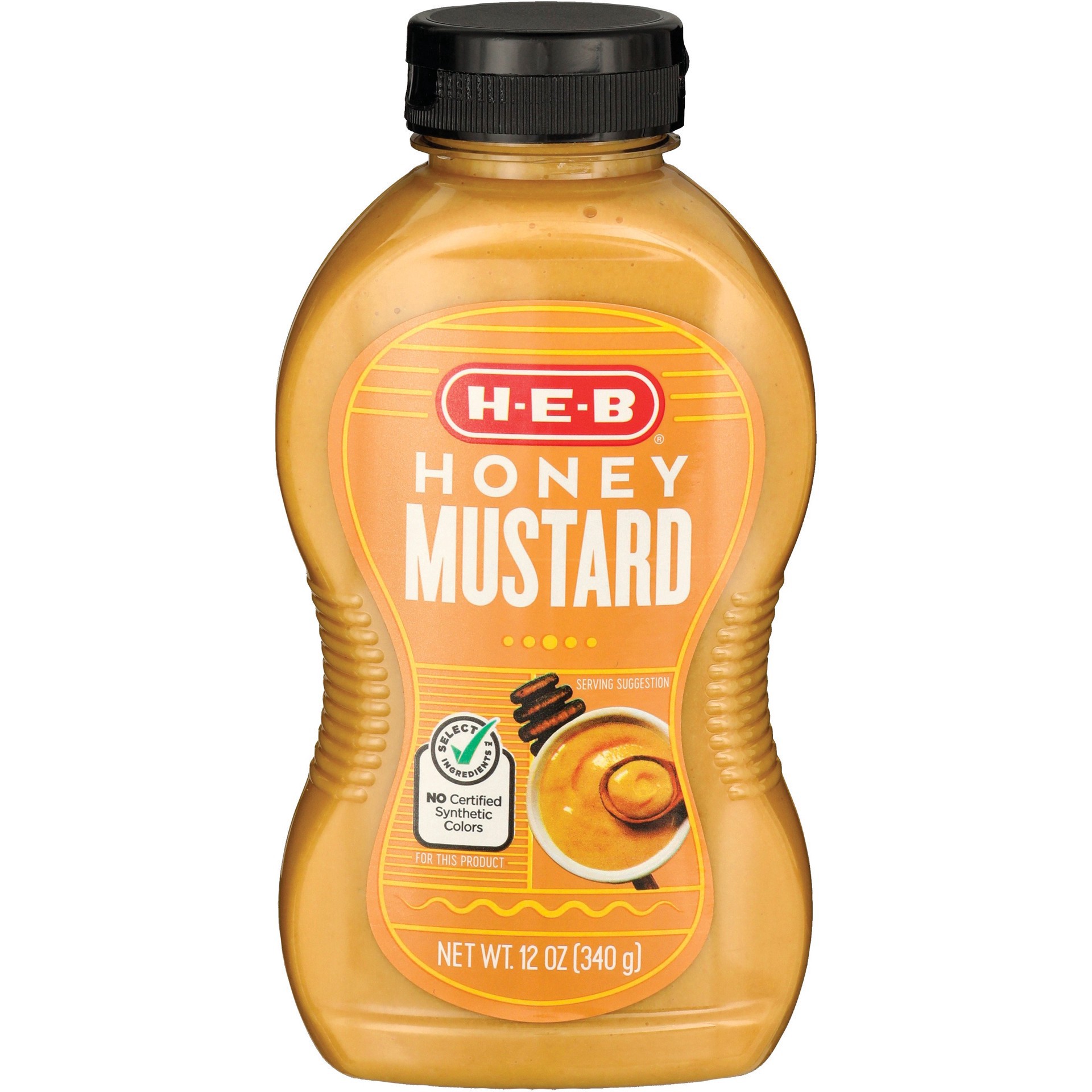 slide 1 of 1, H-E-B Honey Mustard, 12 oz