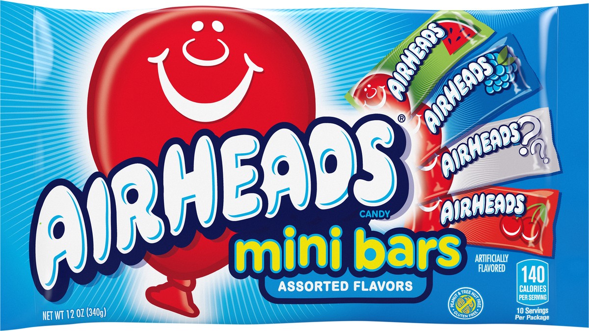 slide 3 of 3, Airheads Mini Assorted Candy Bars, 12 oz