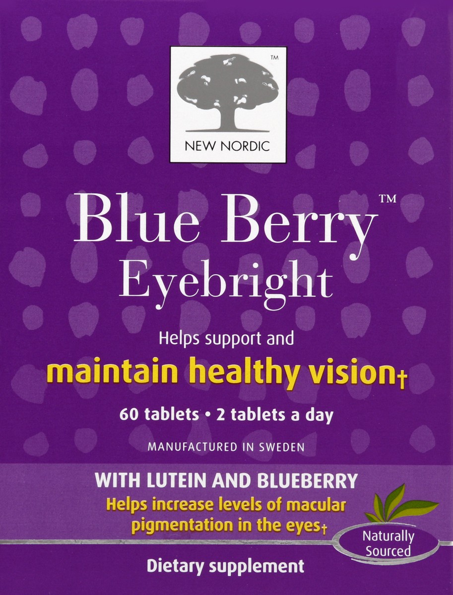 slide 6 of 6, New Nordic Blue Berry Eyebright 60 ea, 60 ct