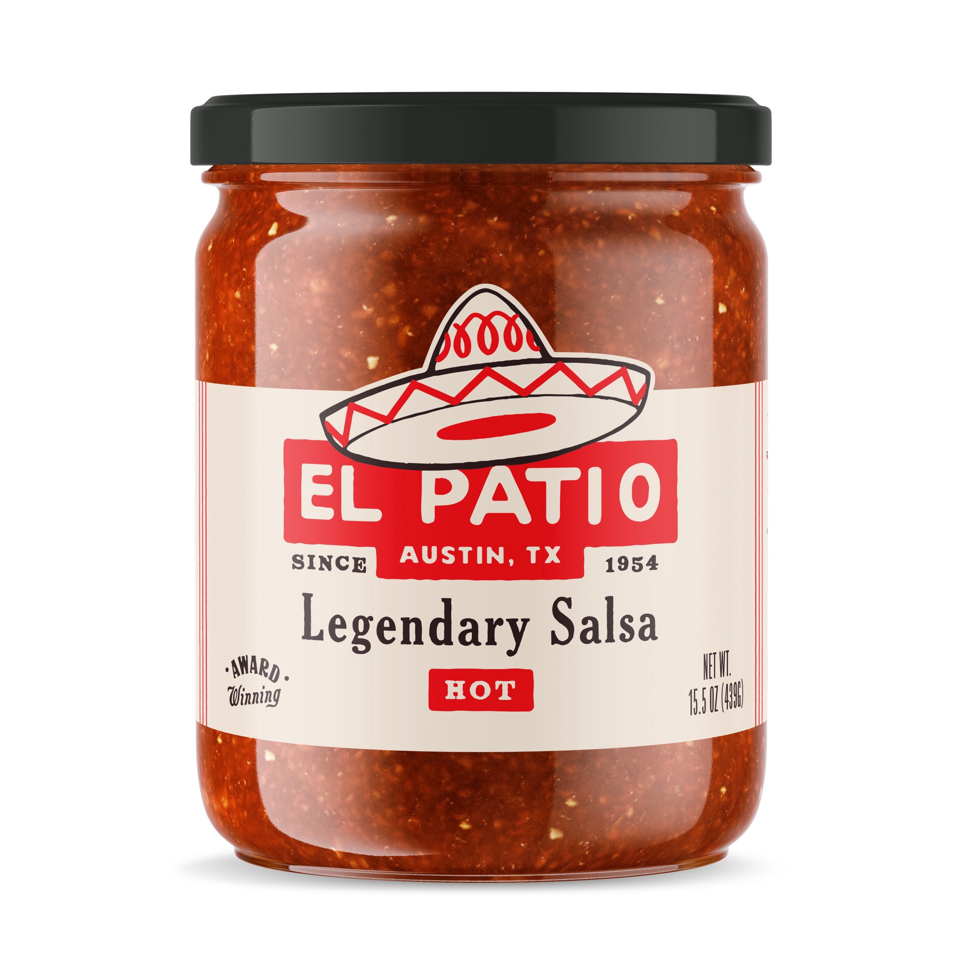 slide 1 of 1, El Patio Hot Legendary Salsa 15.5 oz, 15.5 oz