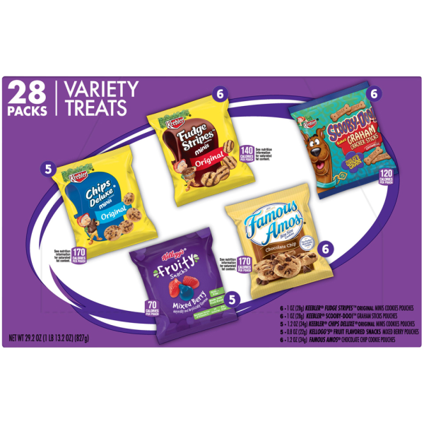 slide 4 of 5, Keebler Variety Treats Caddy, 28 ct