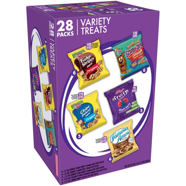 slide 5 of 5, Keebler Variety Treats Caddy, 28 ct