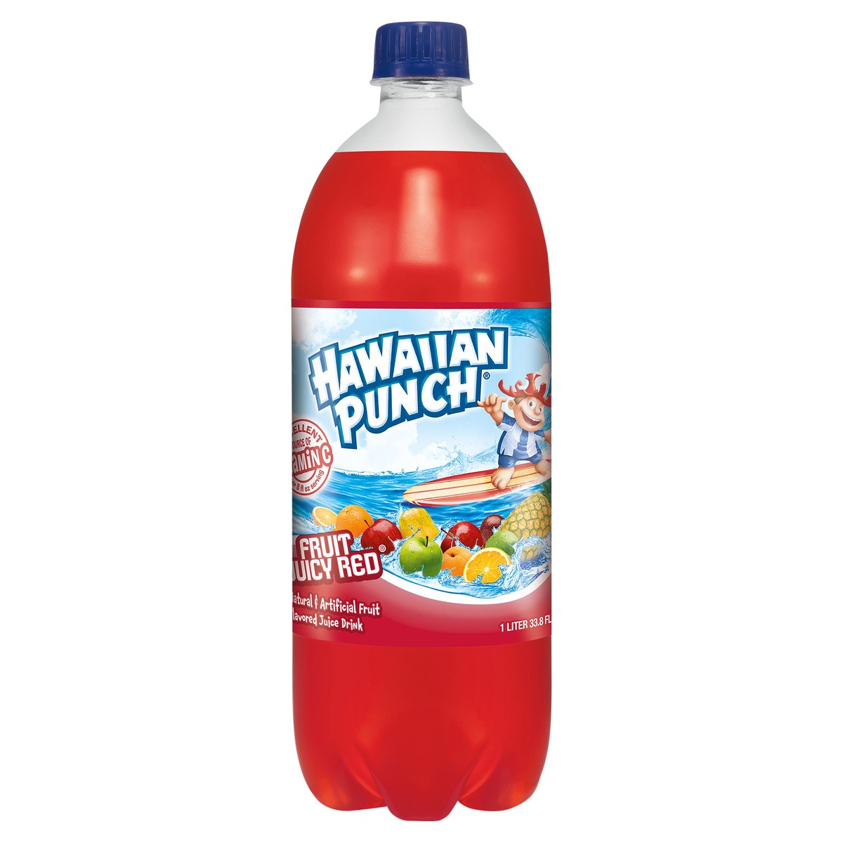 slide 10 of 11, Hawaiian Punch Fruit Juicy Red, 1 L bottle, 1 liter