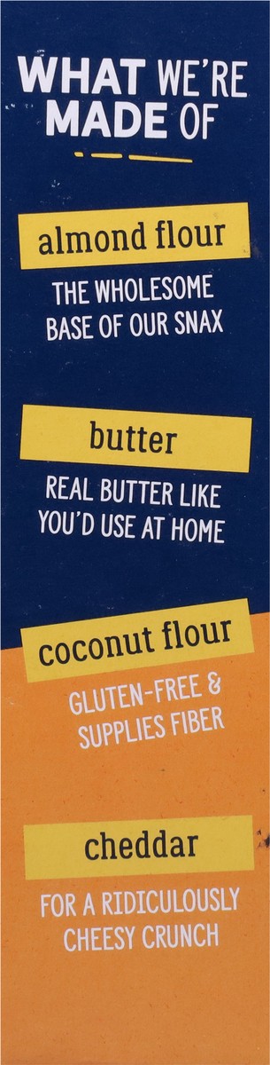 slide 9 of 9, Fat Snax Cheddar Almond Flour Cracke, 4.25 oz