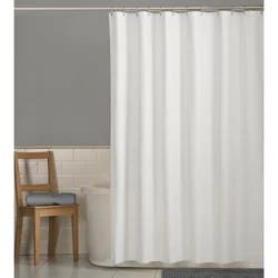 Zenna Home Fabric Shower Curtain or Liner, 70 in x 72 in, White