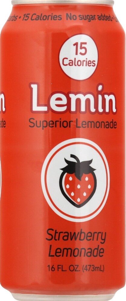 slide 2 of 3, Lemin Strawberry Lemonade, 16 fl oz